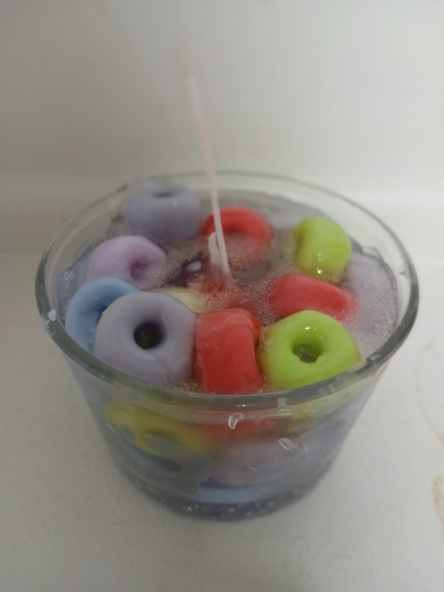 Jelly fruit loop candle