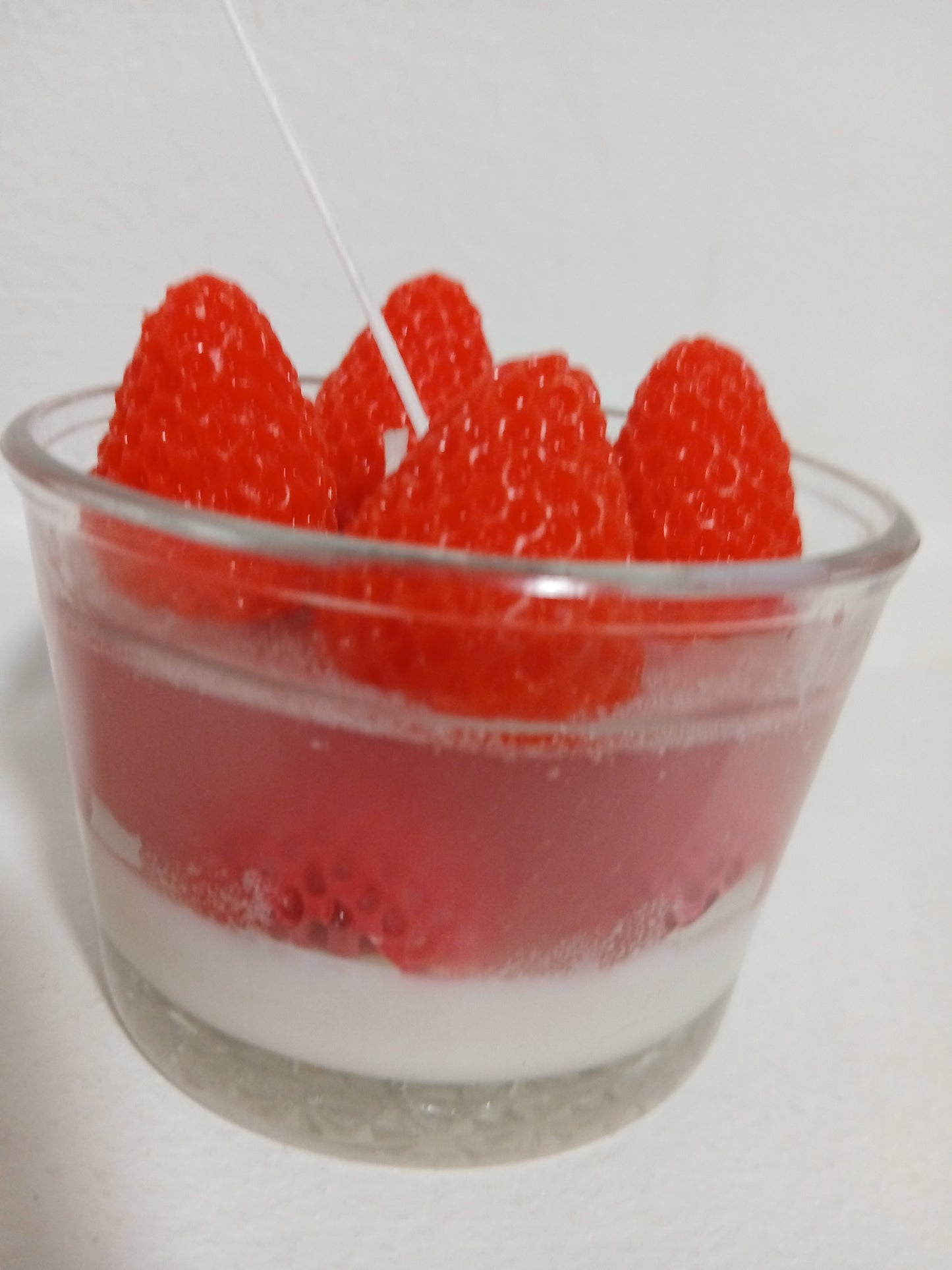 Jelly strawberry candle