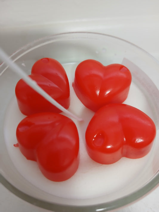 Jelly heart candle