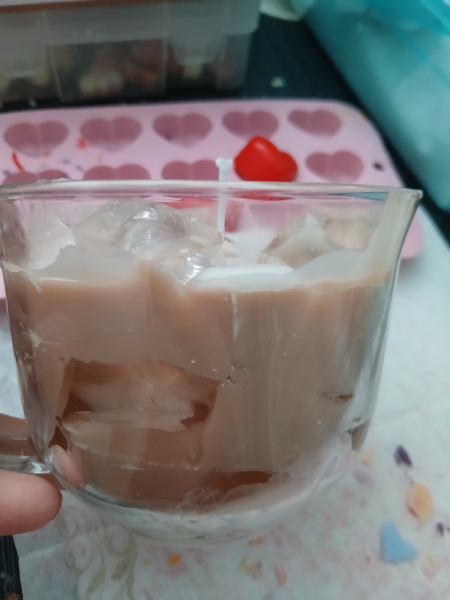 Vanilla ice coffee candle