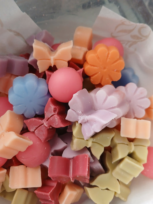 Butterfly and flowers wax melts jelly bean scent