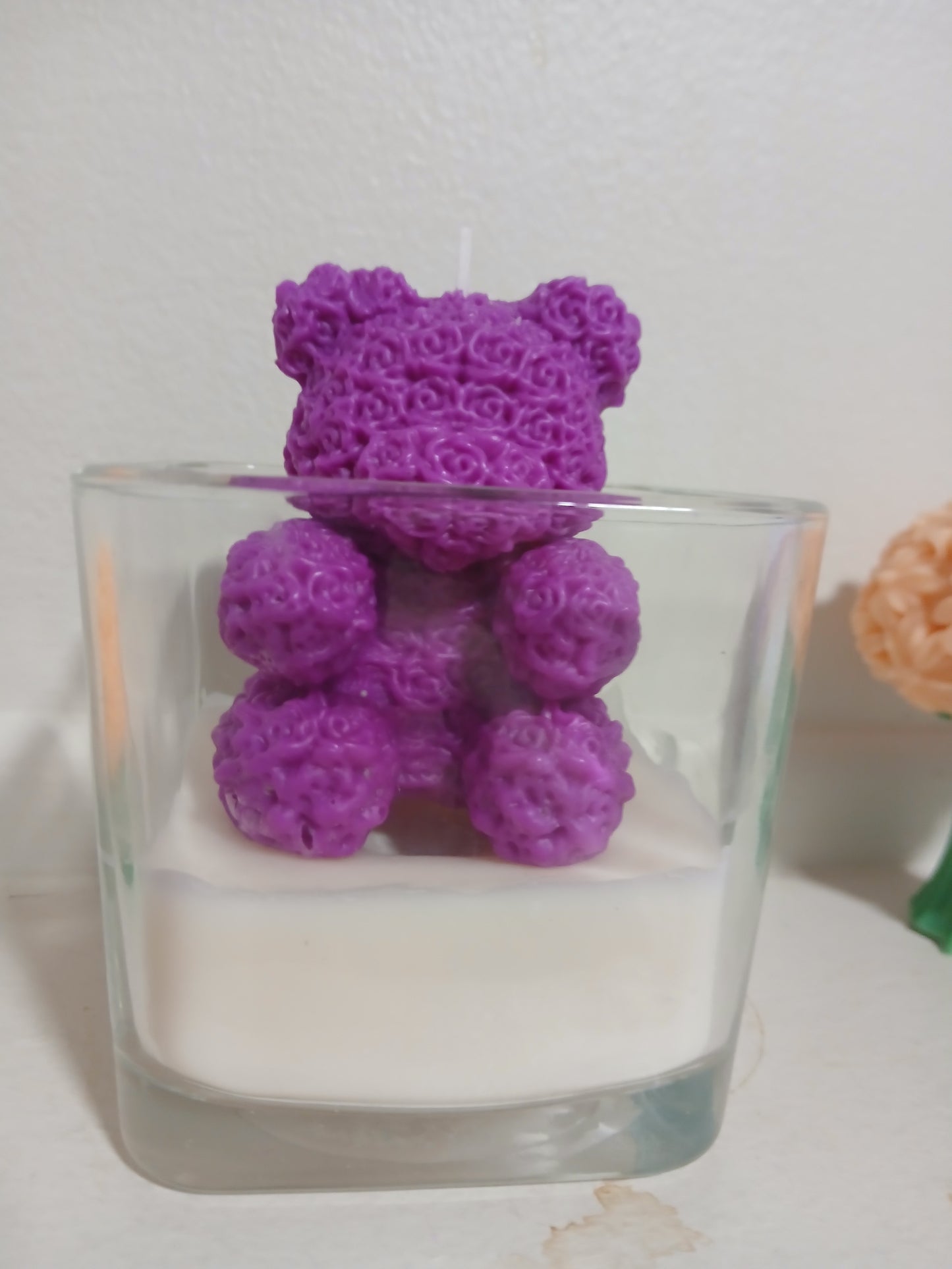 Purple rose bear