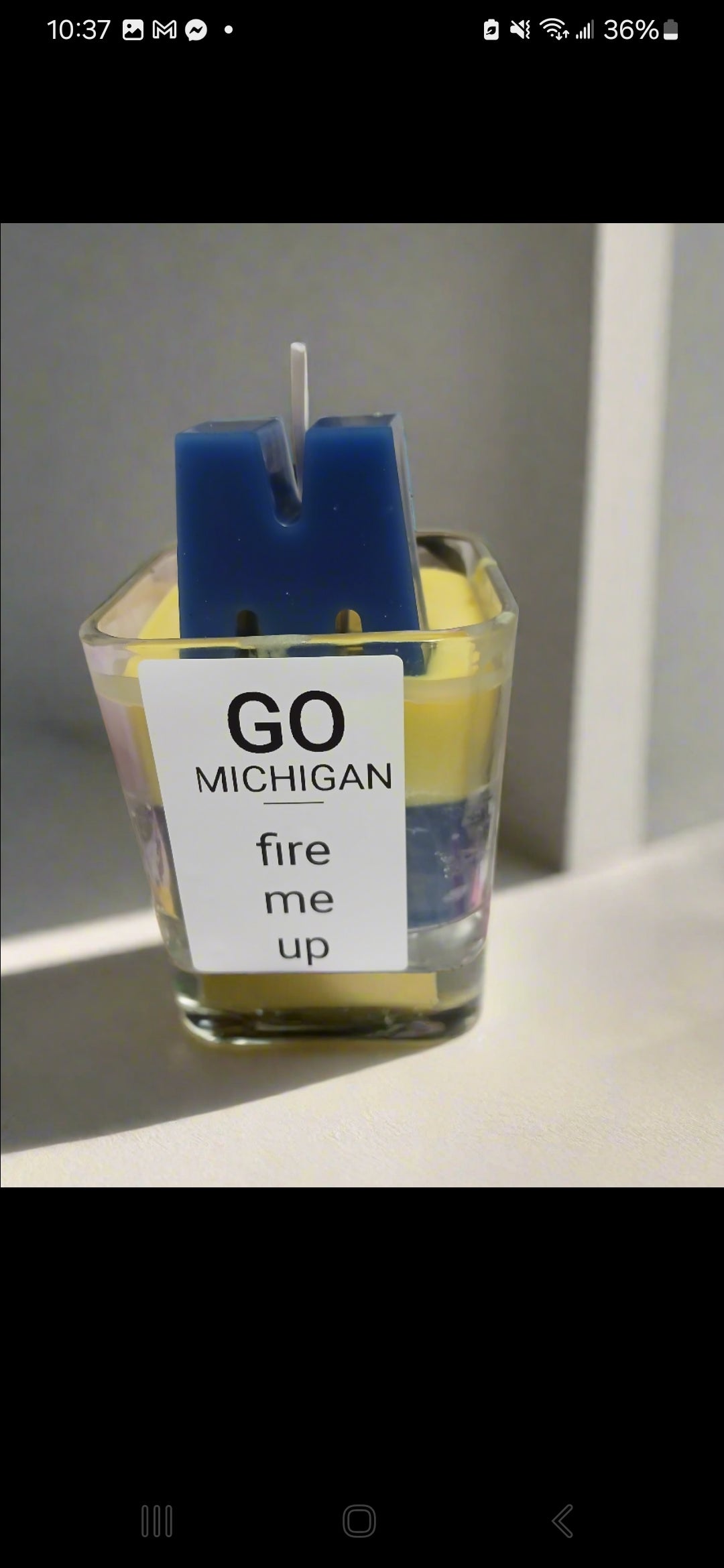 Michigan candle