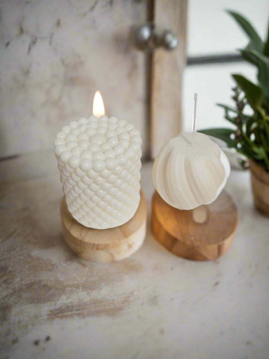 Bubble &wave candle