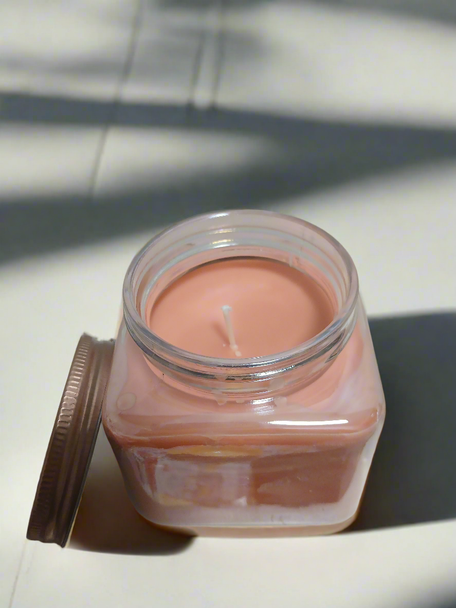 The rose gold candle...cherry blossem