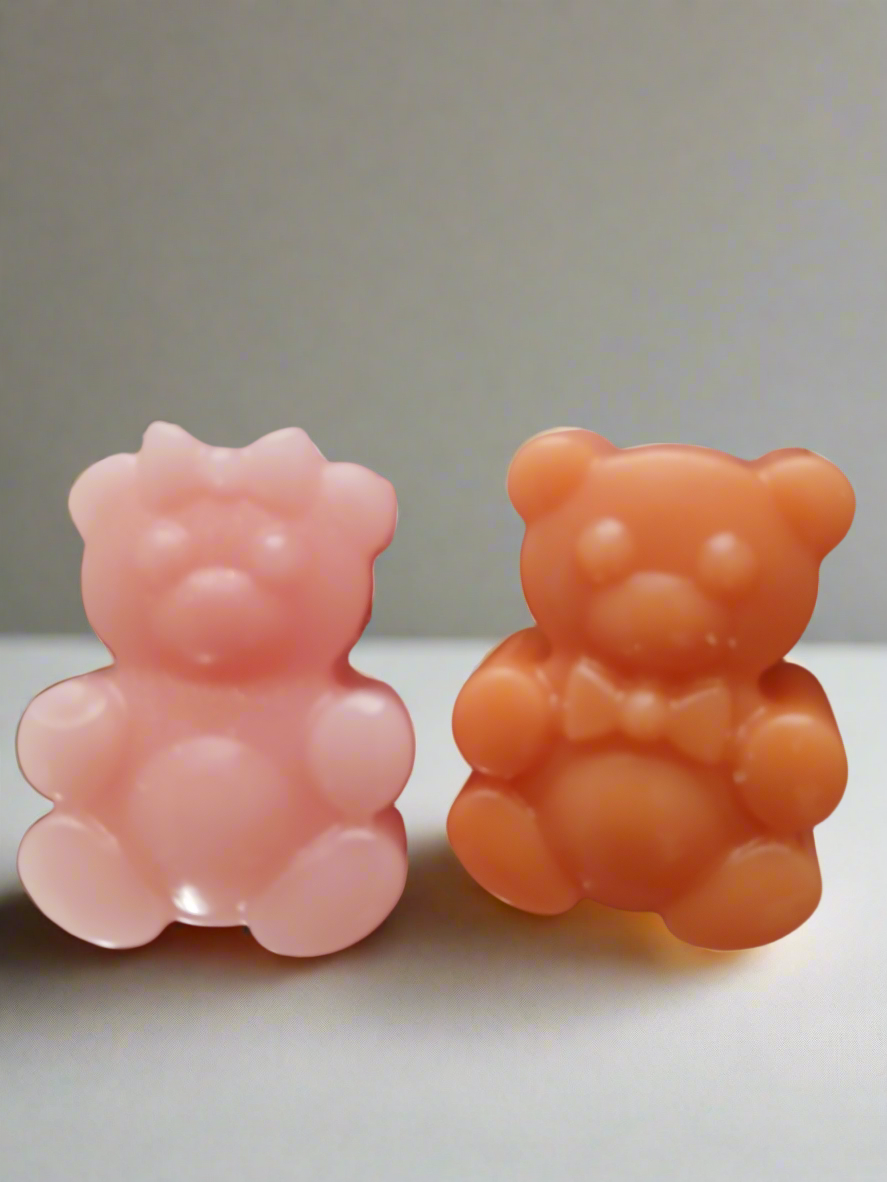 Teddy bear family . vanilla bean&mango pound cake